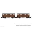 Arnold HN6573 - FS, 2-tlg. Set 2-achs. gedeckte Güterwagen Gs