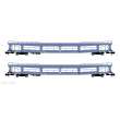 Arnold HN4409 - DR, 2-tlg. Set, Autotransportwagen DDm, Blau