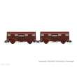 Arnold HN6572 - SNCF, 2-tlg. Set 2-achs. gedeckte Güterwagen G4 Permaplex