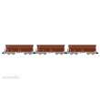 Arnold HN6562 - DB AG, 3-tlg. Set Selbstentladewagen der Bauart Fals164, Braun