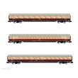 Arnold HN4364 - DB, 3-tlg. Set Reisezugwagen, TEE Bavaria, Rot/Beige