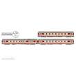 Jouef HJ4192 - SNCF, dreiteiliges Set Gran Confort-Wagen TEE Le Kléber (1x A8u, 1x A8tu, 1x A4Dtux), Grau, Grand Co