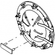 Weinert 8080 - Rauchkammertür für Baureihe 44 DRG