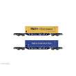 Rivarossi HR6614 - Mercitalia Intermodal, 2-tlg. Set 4-achs. Containerwagen Sgnss