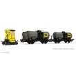 Rivarossi HR2877 - AGIP, Rangier-Lok, Gelb, ABL Sogliola mit 2x 2-Achser Tank Wagen, Agip