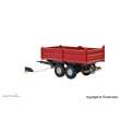 Viessmann 8214 - H0 Tandem Kipper, rot, Funktionsmodell