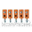 Tams Elektronik 85-19500-05 - Mini-Bananenstecker, gerade, orange