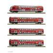 Fleischmann 881916 - 881916 4-tlg. Set: Doppelstockwagen ´FEX´, DB AG