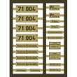 Weinert 91028 - Messingschilder für 71 004