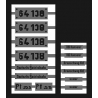 Weinert 91032 - Neusilberschilder für 64 138