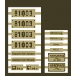 Weinert 91075 - Messingschilder für 81 003