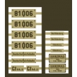 Weinert 91077 - Messingschilder für 81 006