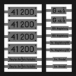 Weinert 91226 - Neusilberschilder für 41 200