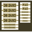 Weinert 91338 - Messingschilder für 38 2493