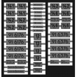 Weinert 91355 - Neusilberschilder für 91 6176, 91 6376 (ELNA)