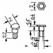 Weinert 92202 - Schrauben M 1,4 mit Sechskantkopf und langem Bund für Steuerung