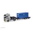 Herpa 956864 - Mercedes-Benz Actros L Bigspace Tieflade-Sattelzug Bloedorn