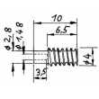 Weinert 96503 - Modul 0,4 Messing-Schnecke4,0 DurchmesserBohrung 1,48 mm