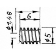 Weinert 96512 - Modul 0,4 Messing-Schnecke7,0 DurchmesserBohrung 1,48 mm