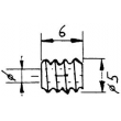 Weinert 9653 - Modul 0,5 Kunststoff-Schnecke5,0 DurchmesserBohrung 1,48 mm