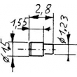 Weinert 9660 - Bolzen für Zahnräder 1,5 mm Durchmesser