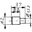 Weinert 9661 - Bolzen für Zahnräder2,0 mm Durchmesser