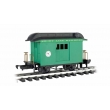 Bachmann 97092 - Baggage - Short Line Railroad - Green With Black Roof