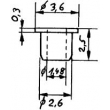 Weinert 9886 - Isolierbuchse mit 1,48 mm Innendurchmesser für Räder