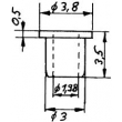 Weinert 9887 - Isolierbuchse mit 1,97 mm Innendurchmesser für Räder