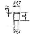 Weinert 9888 - Isolierbuchse mit 0,98 mm Innendurchmesser für Bremsen