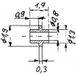 Weinert 98882 - Buchse mit Ring für 0.8 mm