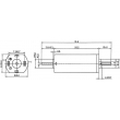 Weinert 9910 - Motraxx Motor (dreipolig) 10 mm breit und 8 mm hoch mit 13400 U/min