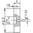 Weinert 9927 - Schwungmasse 22 mm Außendurchmesser