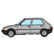 REE Modeles CB-148 - CAR - Peugeot 205 GE - METAL GREY