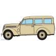 REE Modeles CB-177 - CAR - JUVAQUATRE Renault Family glass Beige