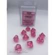 Chessex CHX23284 - Translucent Pink/white Ten d10TM Set