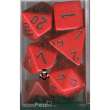 Chessex Würfel CHX25414 - Red w/black Opaque Polyhedral 7-Die Sets