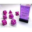 Chessex Würfel CHX25427 - Light Purple w/white Opaque Polyhedral 7-Die Sets