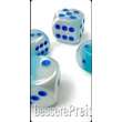 Chessex CHX26665 - Gemini® 16mm d6 Pearl Turquoise-White/blue Luminary™ Dice Block™ (12 dice)