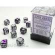 Chessex Würfel CHX26832 - Purple-Steel w/white Gemini™ 12mm d6 with pips Dice Blocks™ (36 Dice)