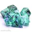 Chessex Würfel CHX27778 - Borealis® 16mm d6 Light Smoke/silver Luminary Dice Block™ (12 dice)