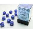 Chessex Würfel CHX27836 - Vortex Blue w/gold Signature™ 12mm d6 with pips Dice Blocks™ (36 Dice)