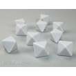 Chessex Würfel CHX29033 - Opaque Polyhedral White Bag of 10 Blank 8-sided dice