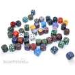 Chessex Würfel CHX29322 - Bag of 50 Assortment Loose Speckled 12mm d6 w/pips Dice