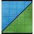 Chessex CHX96465 - Battlemat™ 1” Reversible Blue-Green Squares (23½” x 26” Playing Surface)