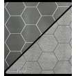 Chessex CHX96680 - Battlemat™ 1? Reversible Black-Grey Hexes (23½? x 26? Playing Surface)