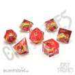 Glassstaff CSDCB20RNGPWRGLD - Rings of Power (Gold) Sharp Edge Resin RPG Dice Set