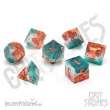 Glassstaff CSDCB7MYSTMAR - Mystic Marine Sharp Edge Resin RPG Dice Set