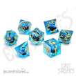 Glassstaff CSDCE1ICEGAZE - Ice Dragon´s Gaze Floating Eye RPG Dice Set