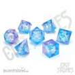 Glassstaff CSDCL29PNKICE - Pink Ice Liquid Core RPG Dice Set